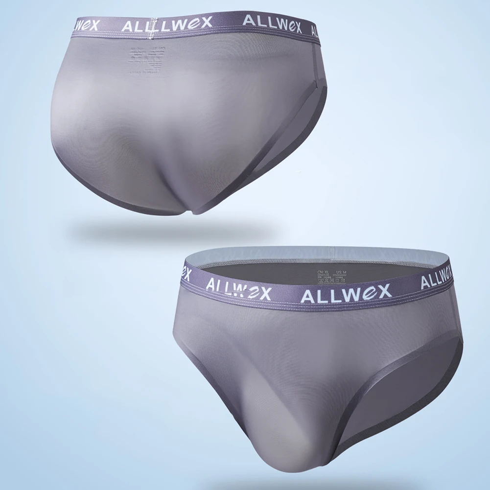 Low Rise New Style Men Sheer Briefs Shorts Bulge Pouch Sissy Underwear Elastic No Trace Breathable Panties