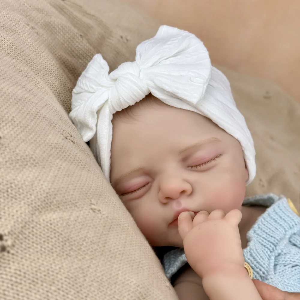 

BZDOLL 19 Inch 48 CM Full Vinyl Body Reborn Baby Doll Toy Lifelike Handmade Fashion Birthday Gift