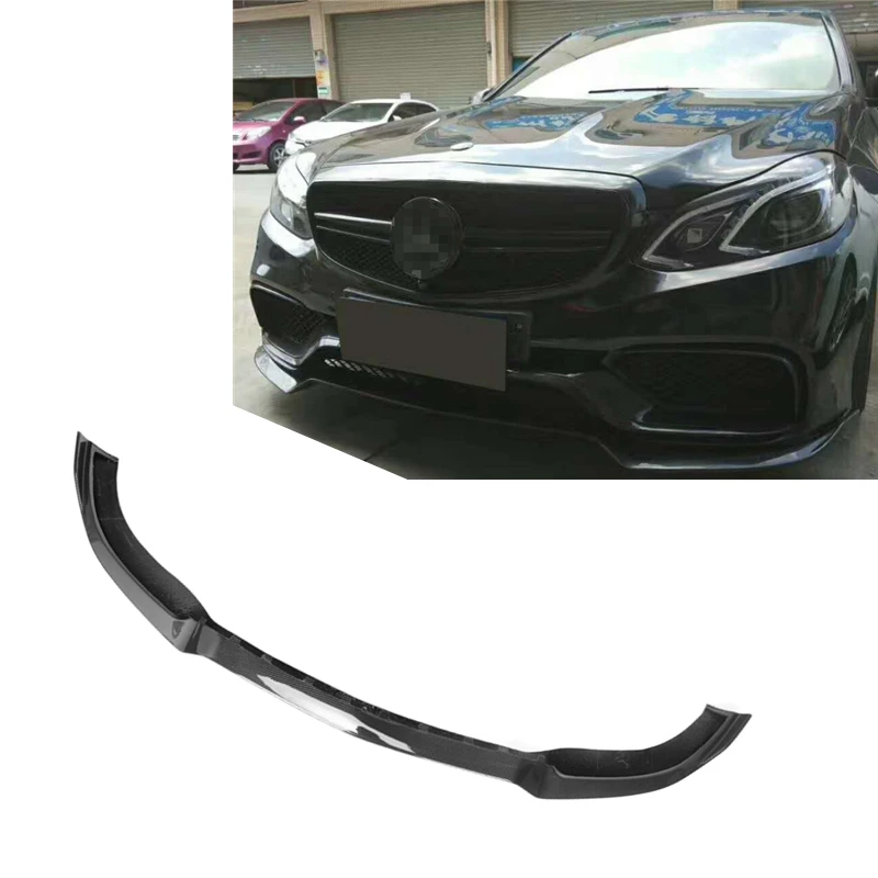 Barbos style carbon fiber Front Lip For Mercedes Benz W212 E63 LCI 2014 2015 2016 Body kit  W212 E63 LCI Rear Front Bumper Lip