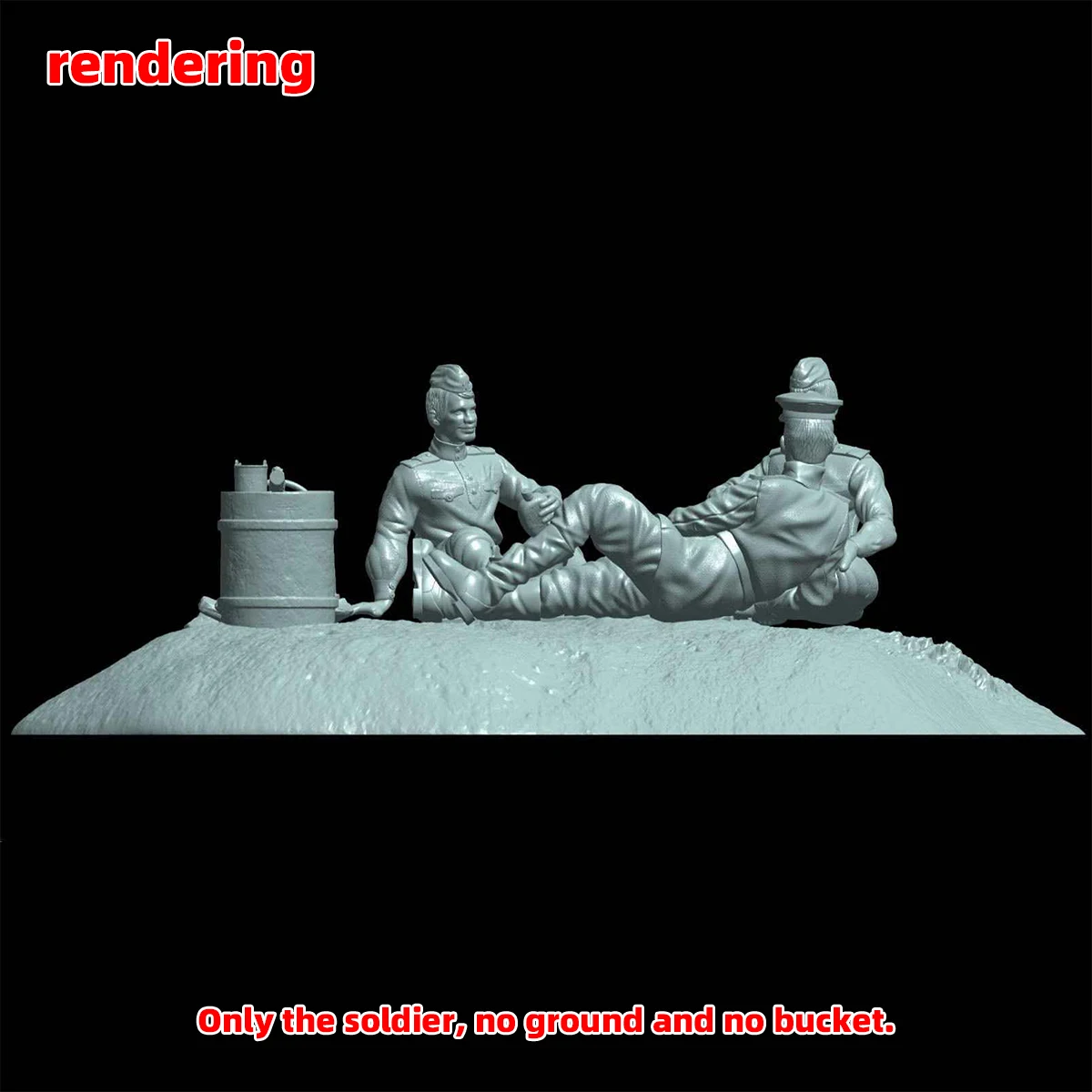 1/35 1/48 1/72 Maßstab Modellbausatz 3D Harz Miniatur-Soldatenfiguren Ruheende Sowjet-Soldaten Unbemalt Unmontiert Diorama – Detail 8