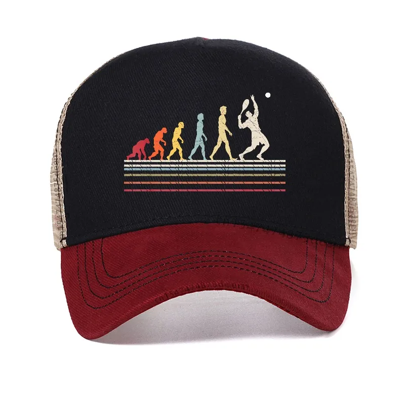 Casquette de baseball Tennis Evolution Sport, cadeau pour jeunes hommes, activités de plein air, casquettes trucker en maille ﻿ Casquette