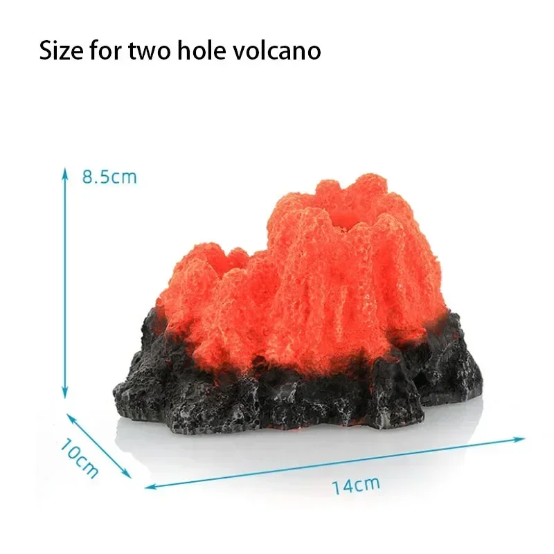 New Volcano Shape Aquarium Decor Oxygen Pump Fish Tank Ornament Aquarium Accessories Decoration