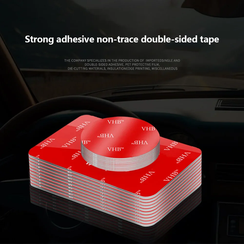 10PCS High Viscosity VHB Double-Sided Adhesive Tape, Seamless Waterproof Foam Tape, Round Square Car Round Adhesive Tape image 4
