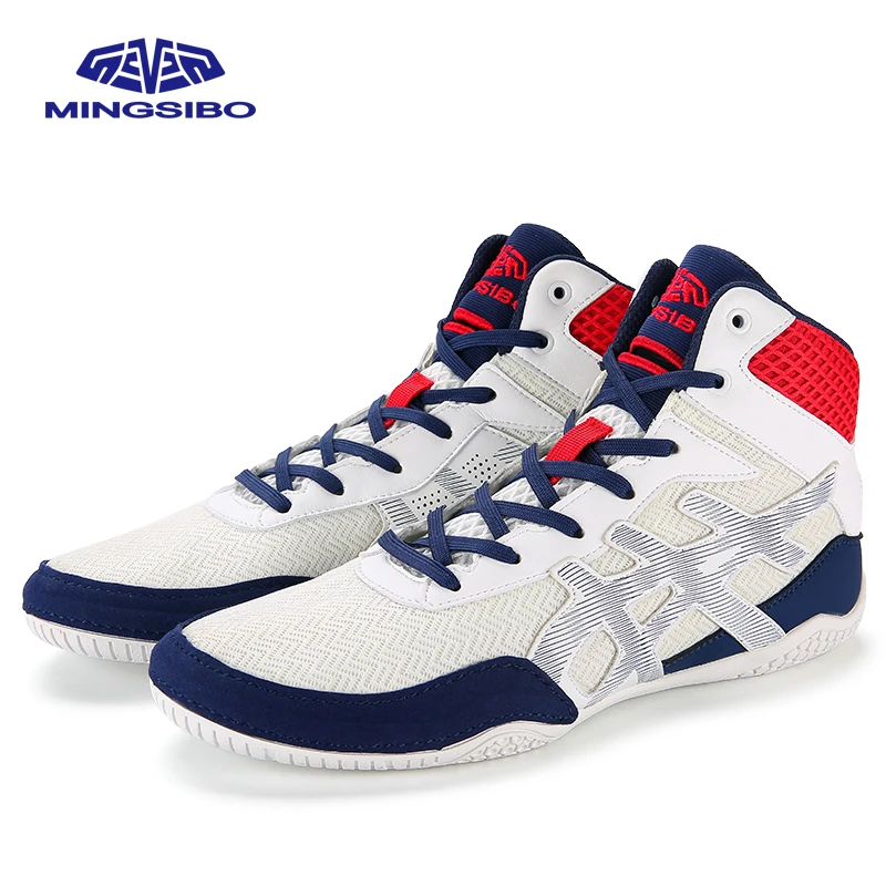 Boxing Shoes Breathable Mesh Non-slip Sole Lightweight Training Sneakers for Kickboxing Wrestling Combat Sports Size 36-47
