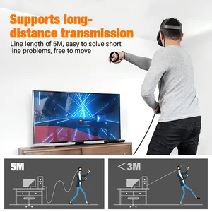 Data Line Charging Cable for Oculus, Quest 2, Pico 4, PS5, Accessories, PC, USB 3.2, Type C, Charger Link, Meta Quest 3 VR, 5m 10 Main Sales PS5 Glasses VR - №8