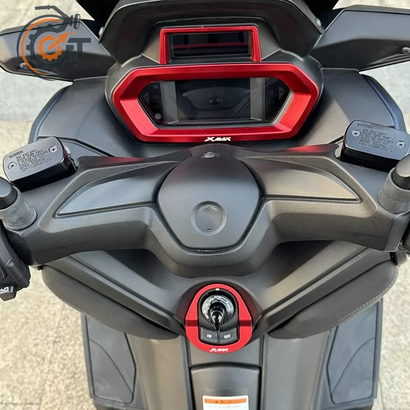 Motorcycle Starter Button Cover Instrument Guard Electric Door Lock Switch Fit For YAMAHA XMAX300 XMAX 300 125 250 2023 2024