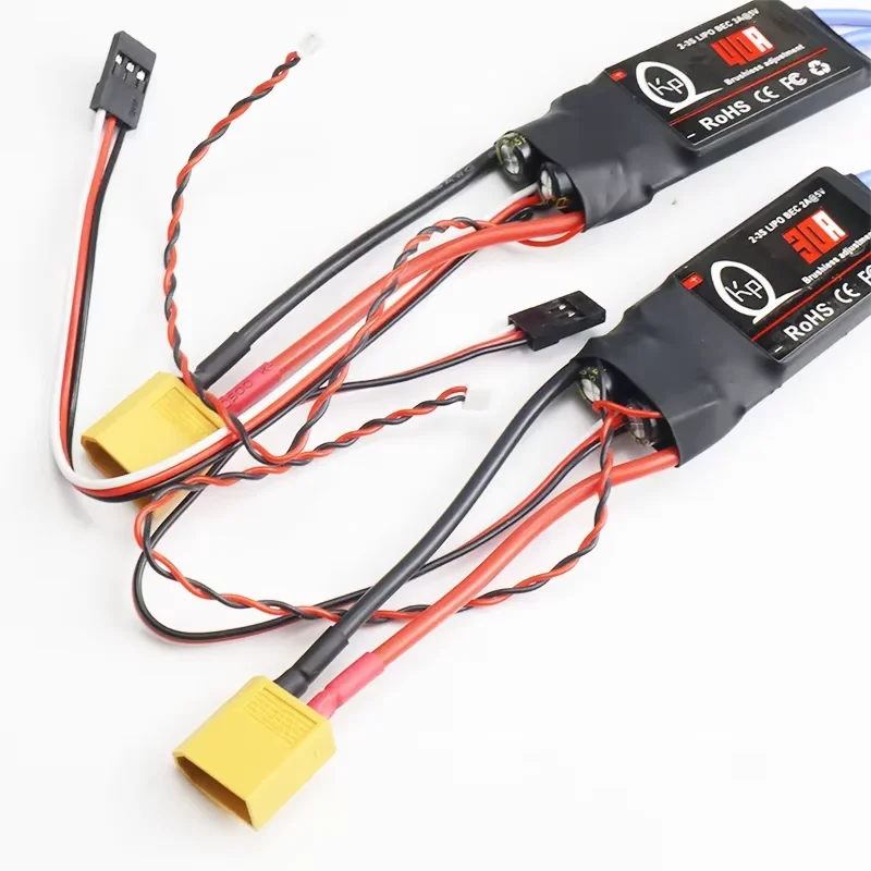 Voltage Signal Return Brushless 40A/30A ESC Speed Controller 2-4S With 5V 3A UBEC RC FPV Quadcopter Airplanes F450 30A Motor