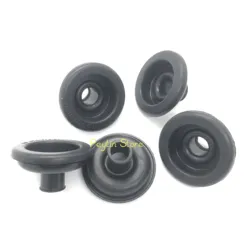 5Pcs Sheet Metal Hole 58mm No.3724016-01 Black Trumpet Shaped Threading Rubber Sleeve For Car Dust Proof Wire Passing