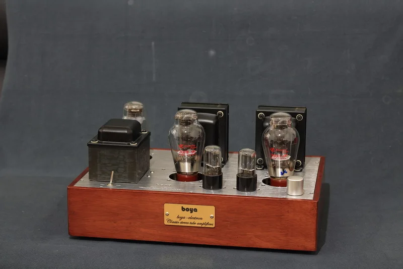 8W*2 BOYA standard version 300B combined single-ended tube amplifier 6N8P*2, 5Z3P *1, 300B-98*2, frequency response: 20HZ--20KHZ