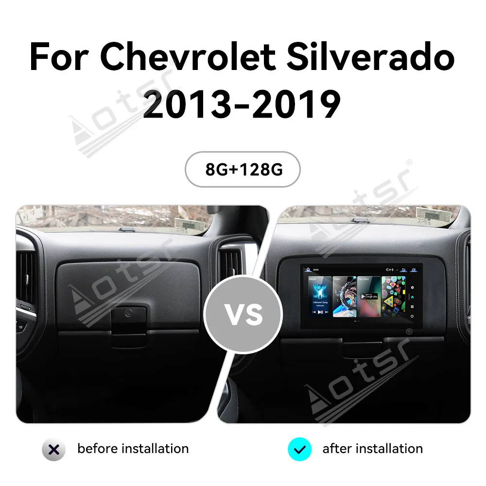 Автомобильные аксессуары, панель Android 13, 11,6-дюймовый сенсорный экран, автомобильное радио для Chevrolet Silverado 2013-2019, GPS-навигация, стерео головное устройство
