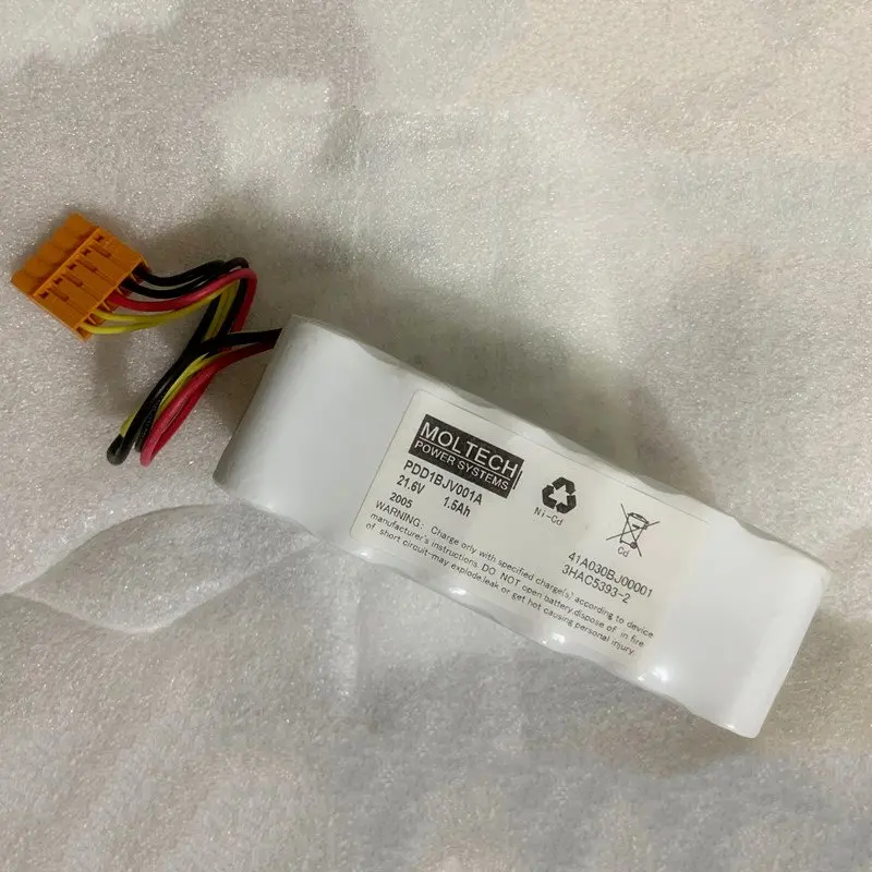 1pce 3HAC5393-2 21.6V 1.5Ah Robot CPU Battery Pack مع المكونات