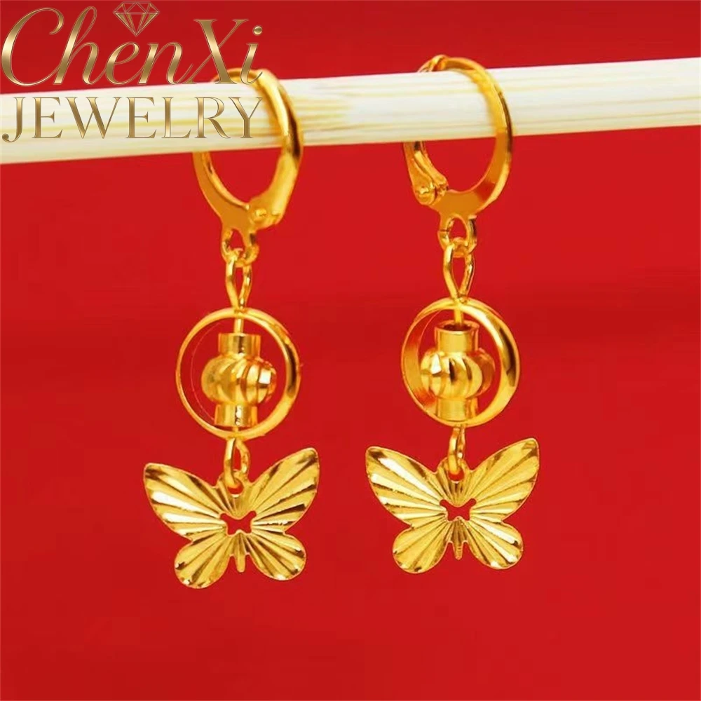 

Sand Gold Hollowed-Out Embroidered Ball Earrings Luxury Quality Fashion Fine Jewelry Exquisite Popular Elegant Charms Young Gift