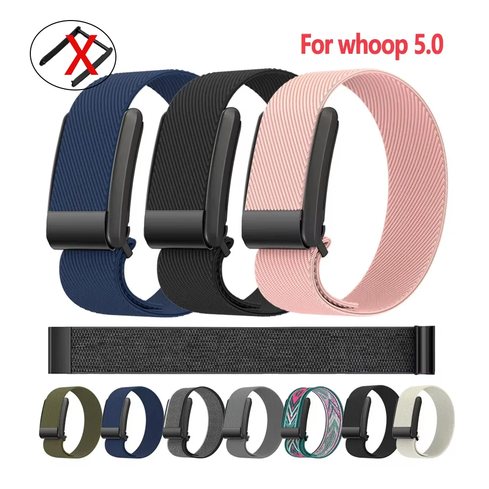 Sport-Nylonbänder für Whoop 5.0 Band Whoop 4.0 Dehnbares Uhrenarmband Correa elastischer Handgelenkersatz für Whoop 4.0 3.0 Bänder