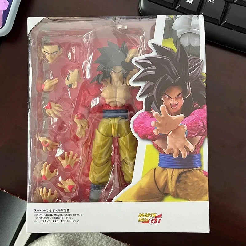 In Stock DragonBall Z SHFiguarts Vegeta SSJ 4 Figure GT Super Saiyan 4 Goku Action Anime Figures SS4 Joint Movable Doll Toy Gift