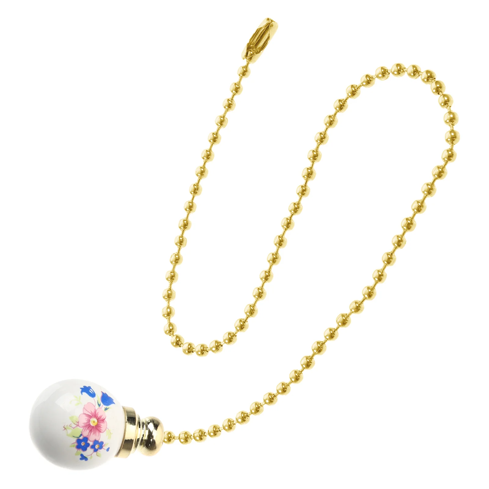 

Decorative Extender Puller Ceramic Metal Pull Chain For Ceiling Ceiling Fan Accessory Light Pull Chain Extension