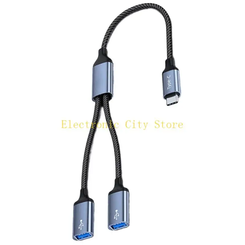 Type C To 2/3 Port Adapter Fast Speed Charging Data Transfer OTG Function HU8D