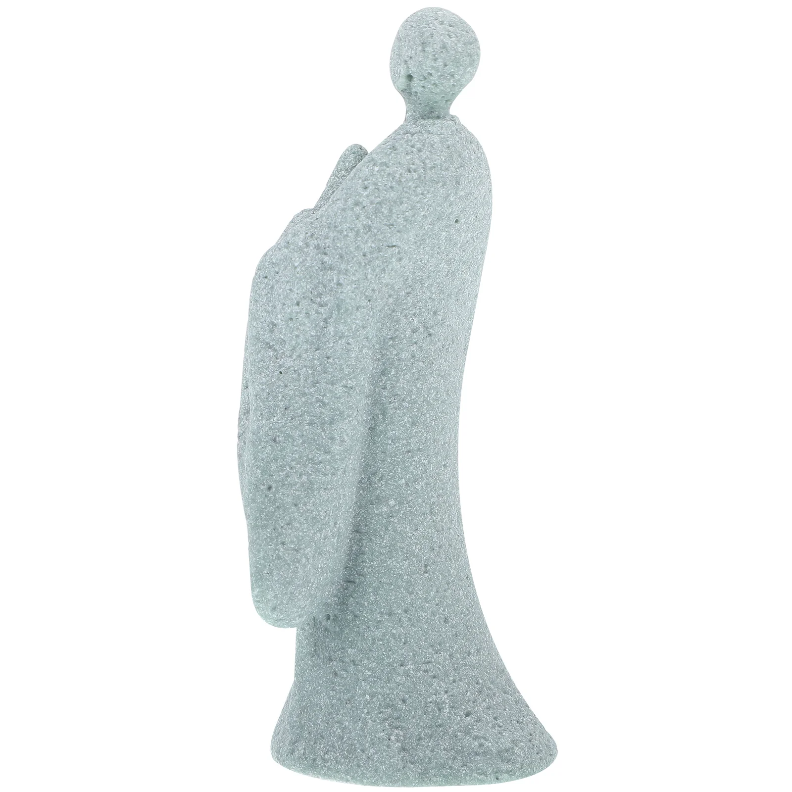 

Sandstone Buddha Statue Desktop Small Sculpture Zen Buddha for Home Meditation Retro Craft Sandstone Craft Figurine