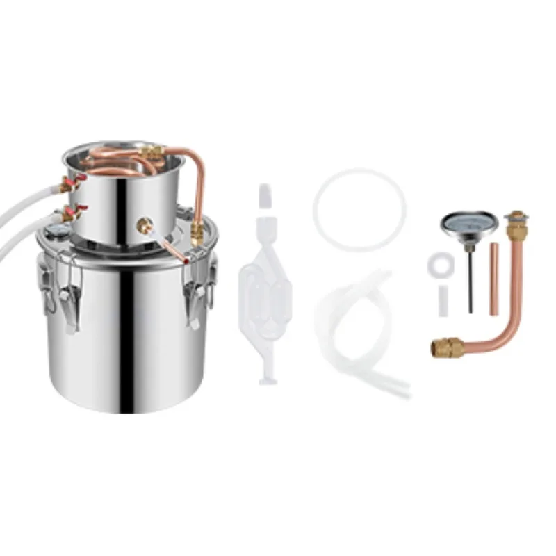 

3 5 8 Gal Alcohol Distiller Machine Moonshine Apparatus Beer Brewing Equipment Wine Dispenser Kit for Home Appliance