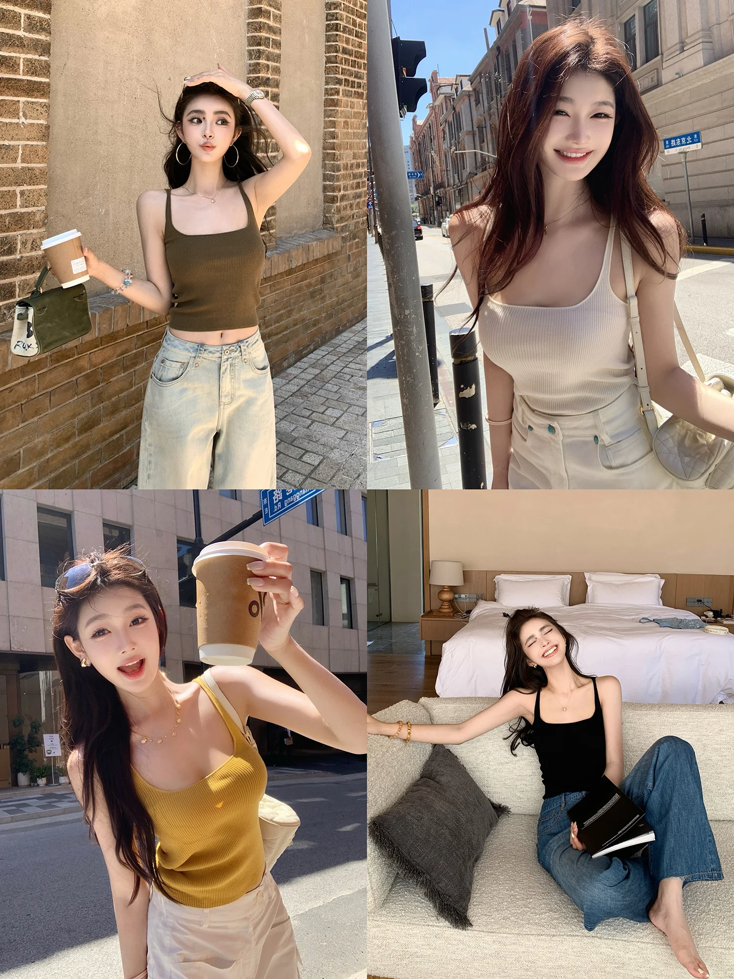 

Lilylikes Summer Refreing Acetate Lyocell Vest Loose Casual Sle Women's Inner Wear Regular Length Fiber Blend Vest