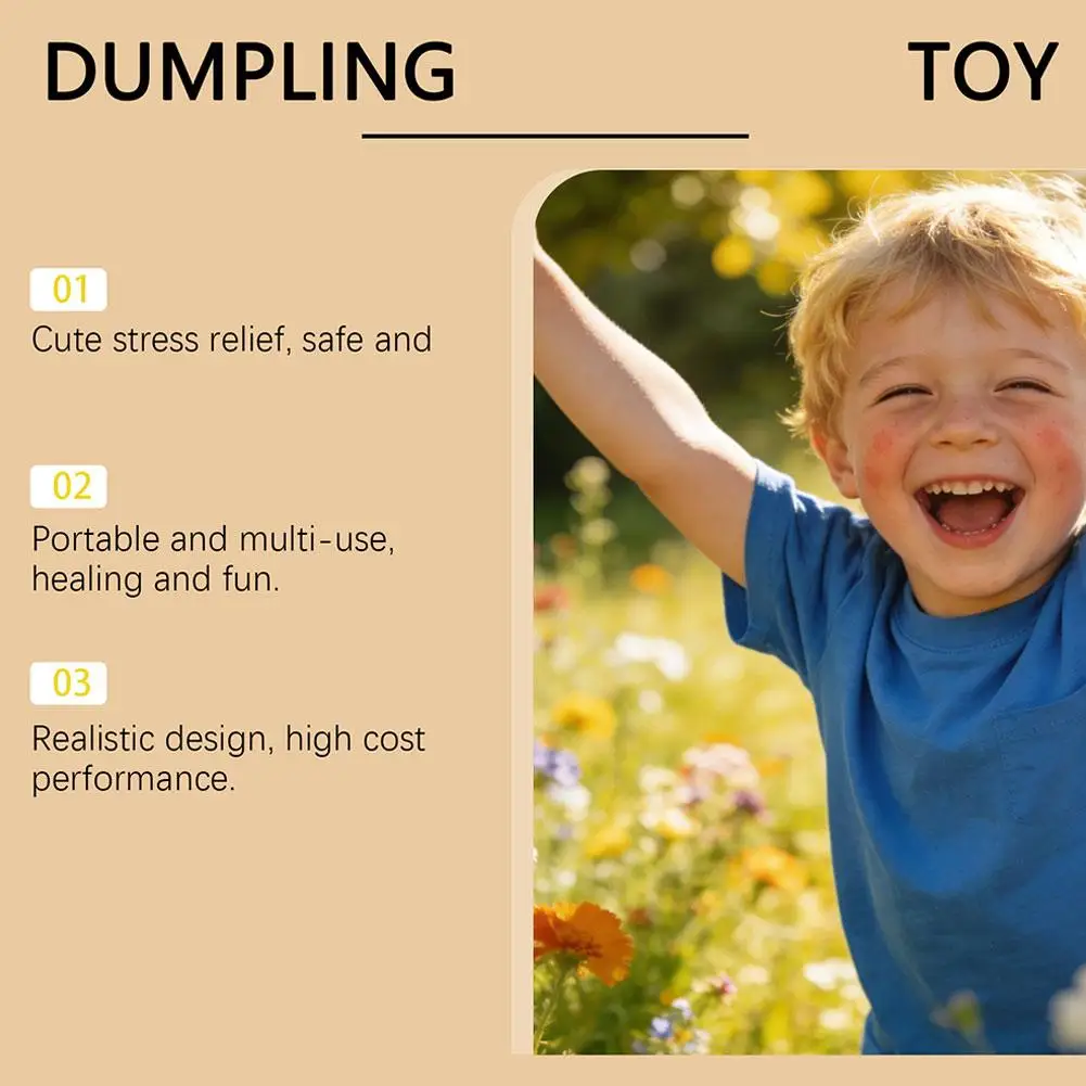 Simulation Flash Dumpling Pressure Ball Slow Rebound Soft Pinch Decompression Office Home Decorat Children Adults Birthday Gifts