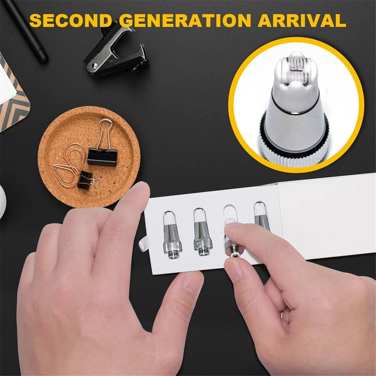 A002 5PCS 2nd Generation Upgrade Ceramic Heating Head Quick Heating Tool Compatible with 510 Thread