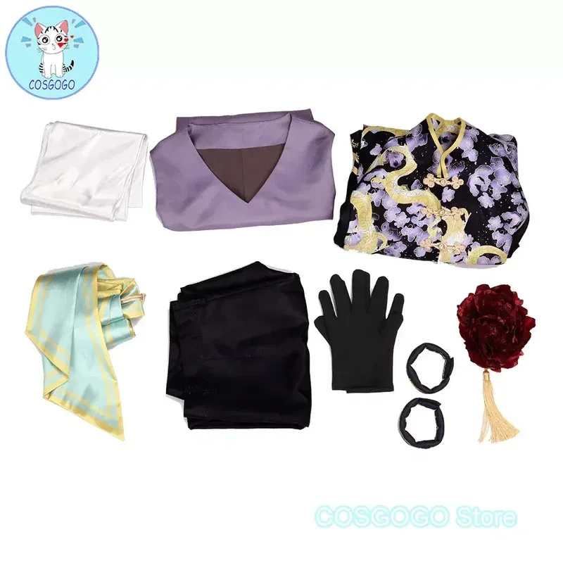 COSGOGO [مخصص] لعبة IDOLiSH7 Zool Natsume Minami أزياء الهالوين التأثيرية للنساء والرجال باللون الأسود والأبيض زي المبارزة؛ 2'k، 8;c'