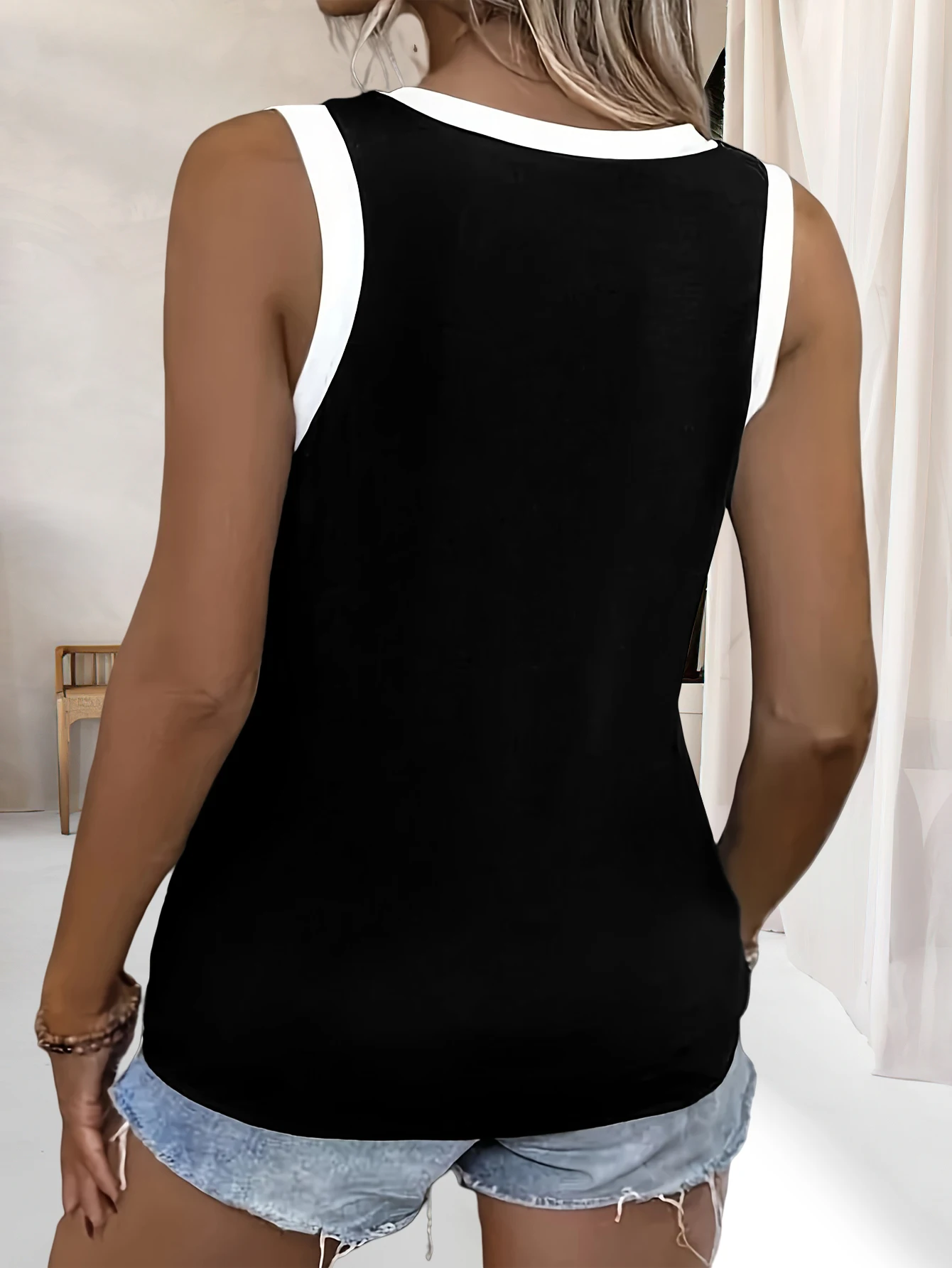 Nova moda combinando com cores moda casual confortável feminino com decote em v pulôver de tamanho grande conjunto de duas peças