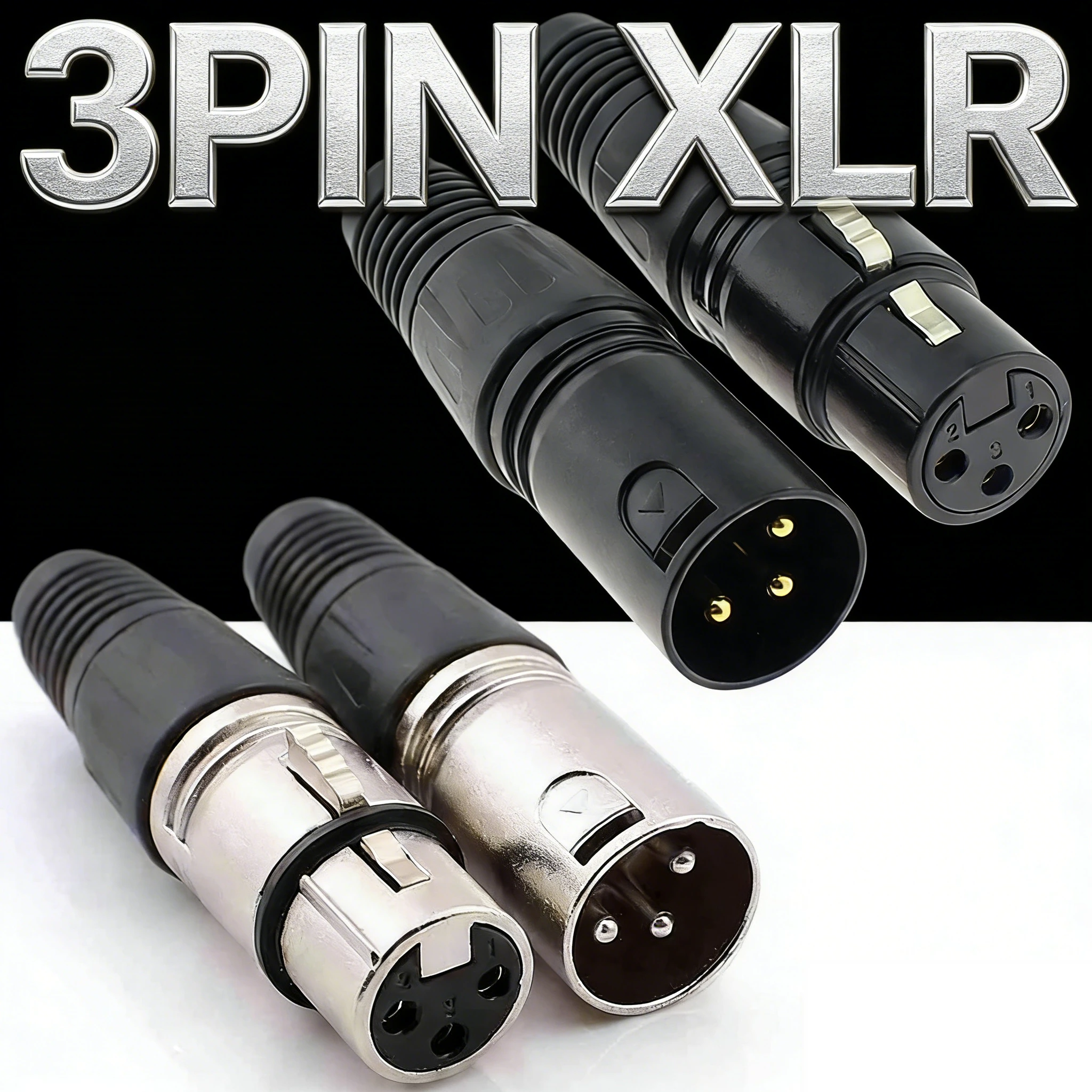2/4/8PCS Xlr 3Pin M…