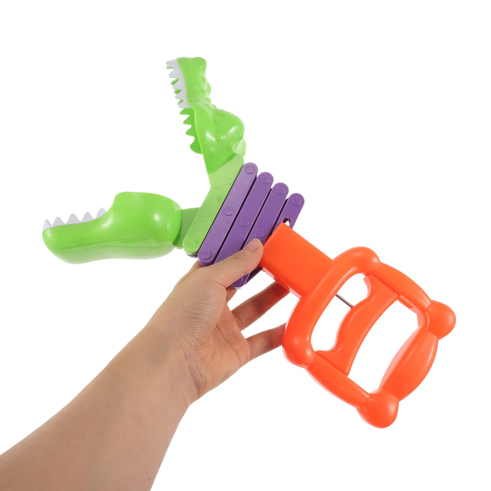 

Mechanical Hand Retractable Alligator Claw Grabber Interactive Spring Shooter Prank Prop Halloween Birthday Party Favors