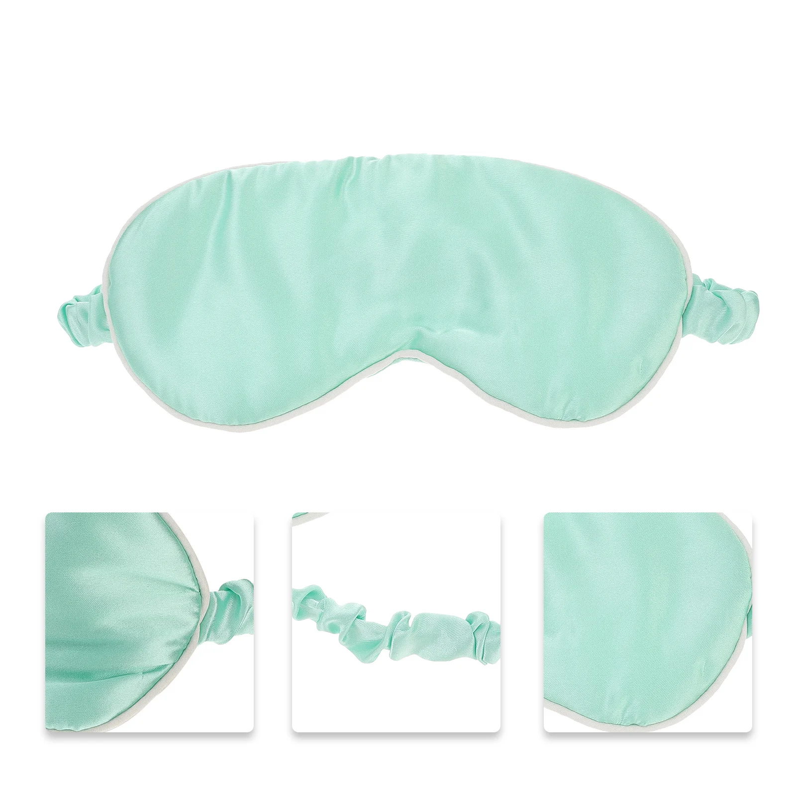 

Imitation Silk Eyeshade Cotton Eye Mask Lightweight Comfortable Sleep Mask Ideal for Travel Home Office Improving