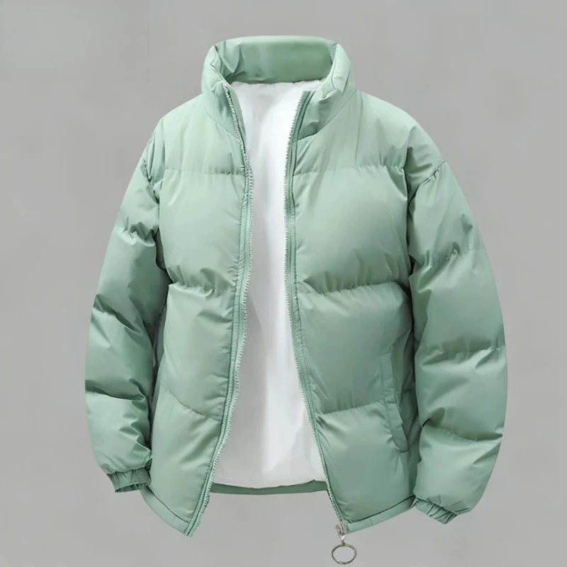 

M-8XL CottonJacket Men's Winter Oversized Casual Loose Stand Up Collar Bread Jacket Fashion Trend Warm Soft Jacket Cotton Jacket