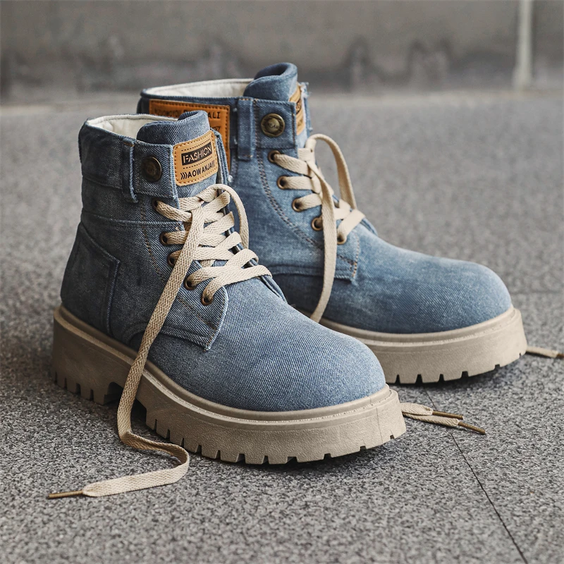 Herenschoenen van denim, hoge - Winter Cloth recensie en prijs