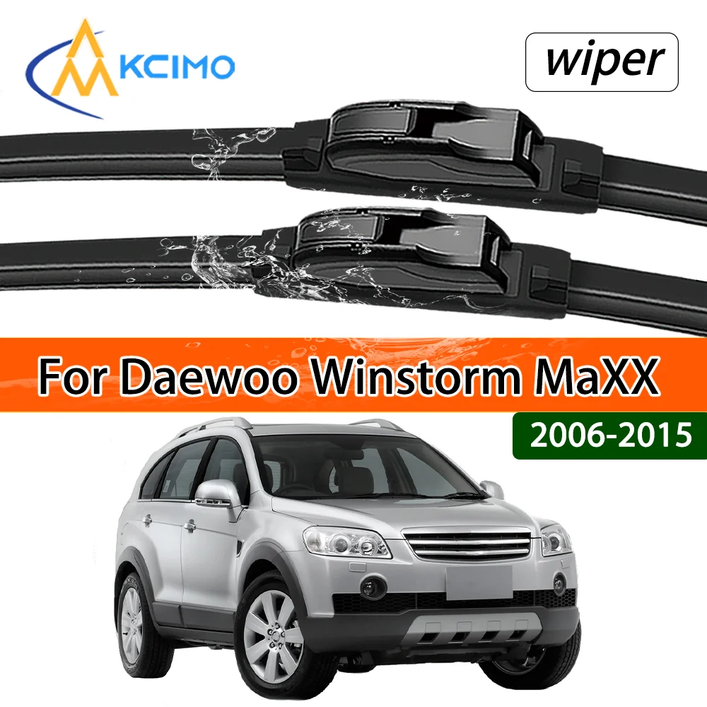 Ultimate 2 Front Wiper Blades For Daewoo Winstorm MaXX L07 2006-2015 Ensures Clear Vision & Safe Driving in Rain Snow or Sun