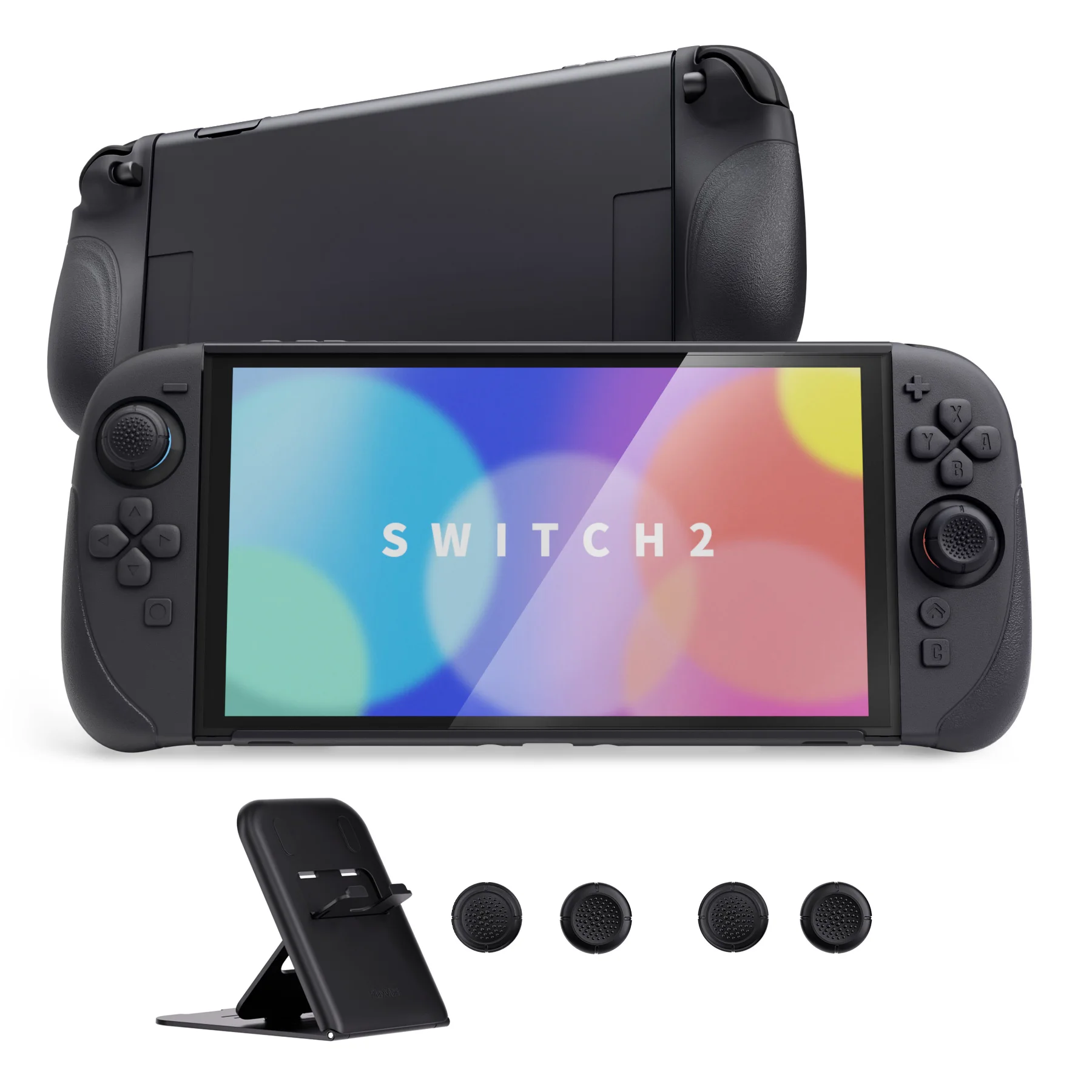 

PlayVital Ranger Dockable Silicone Grip Case with Hard Shell Cover for Nintendo Switch 2 Full-Body Cover with Stand & Thumb Grip