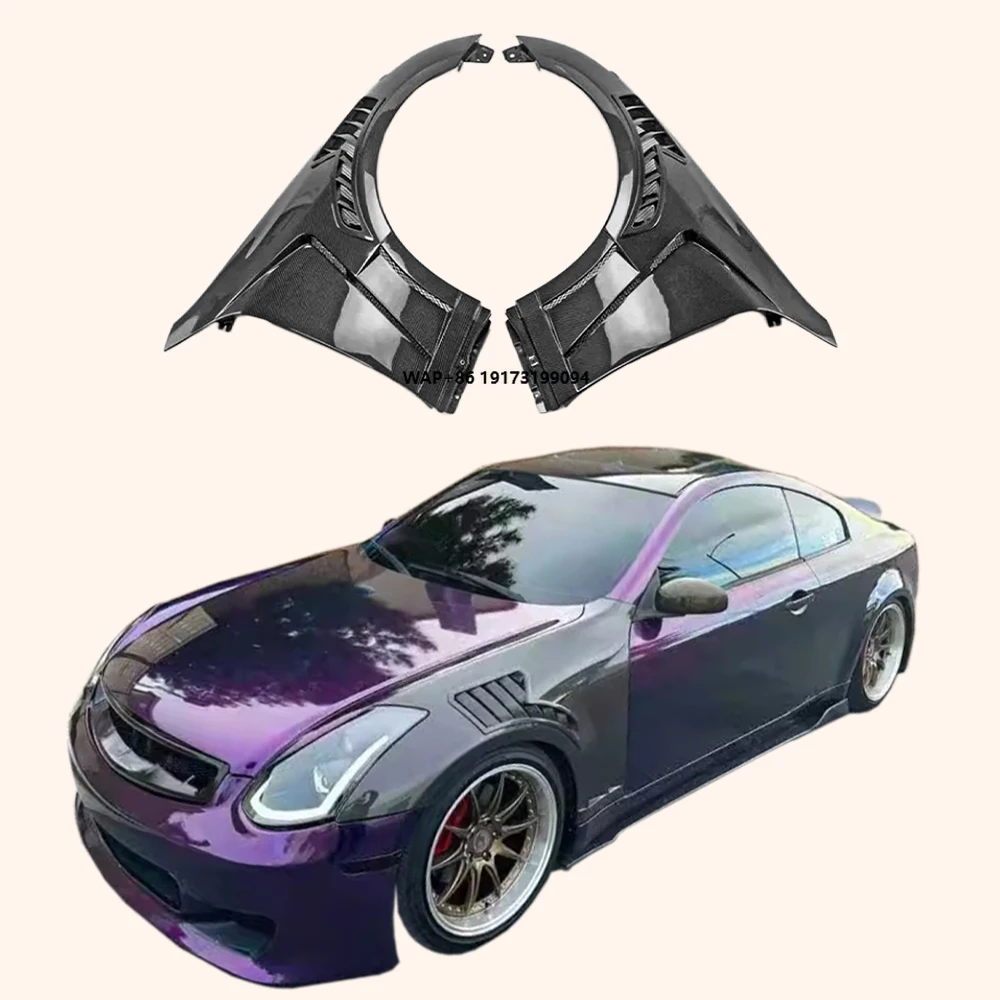 

For Infiniti G35 Coupe Only 2003-07 Carbon EPA2 Style Front Side Fender Pair
