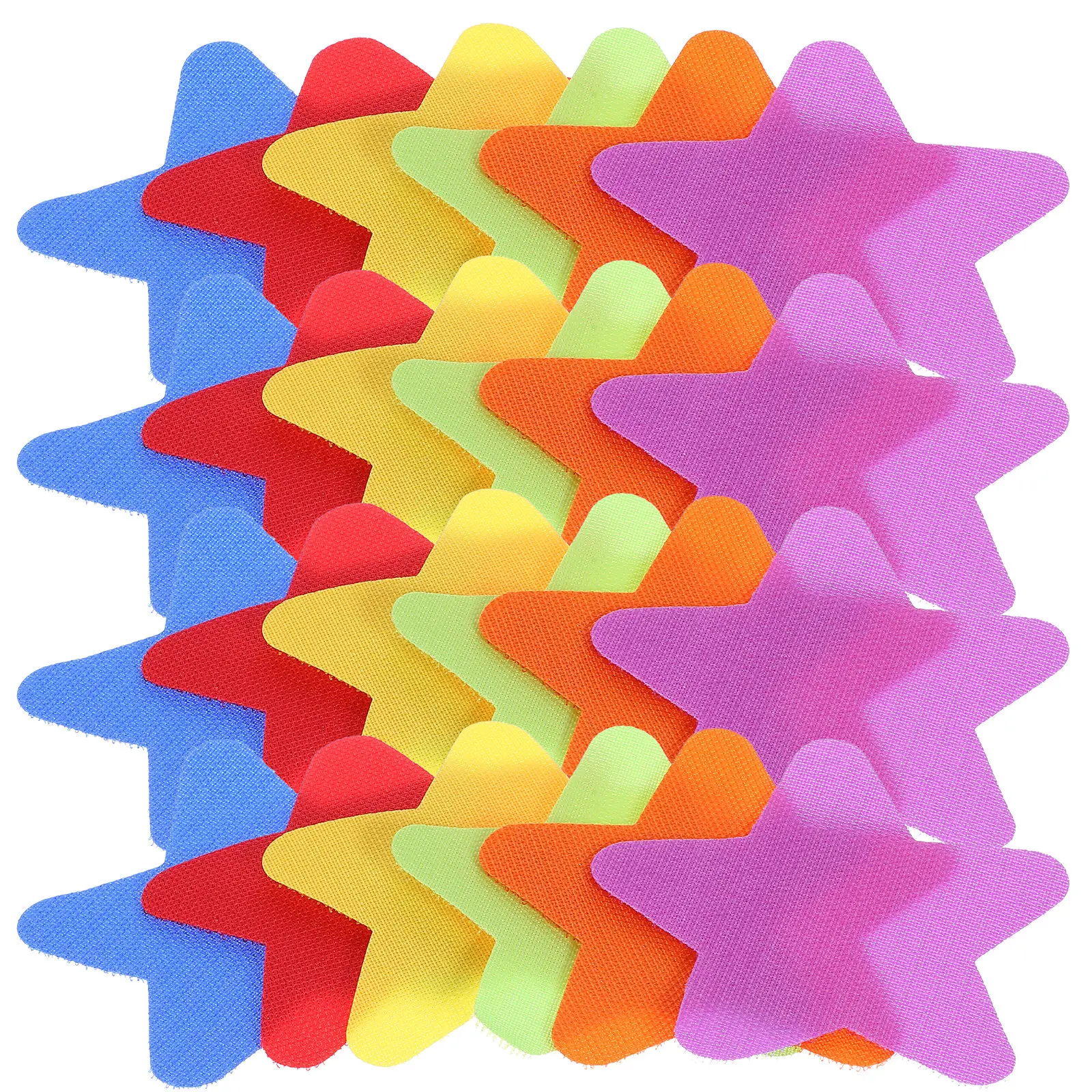 

30Pcs Star Carpet Spot Markers Colorful Classroom Sitting Stickers Educational Puzzle Floor Spots for Kids Mark Sticker