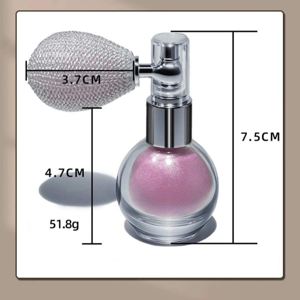 ダイヤモンドハイライターパウダースプレー防水高光沢グリッターボディブロンザーハイライトパウダーフェイス輪郭イルミネーターメイクアップ