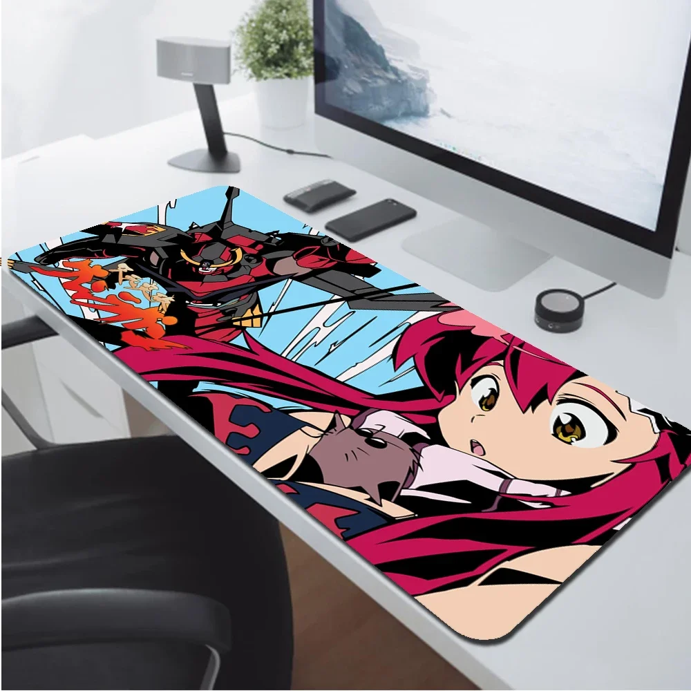 Gurren Lagann Mouse Pad Large Gaming Accessories Mouse Mat Keyboard Mat Desk Pad XXL Computer Mousepad PC Gamer Laptop Mausepad