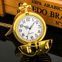 Reloj dorado de lujo para hombre, mujer y niño, pulsera de bolsillo de cuarzo con colgante de alas, regalo, 2022