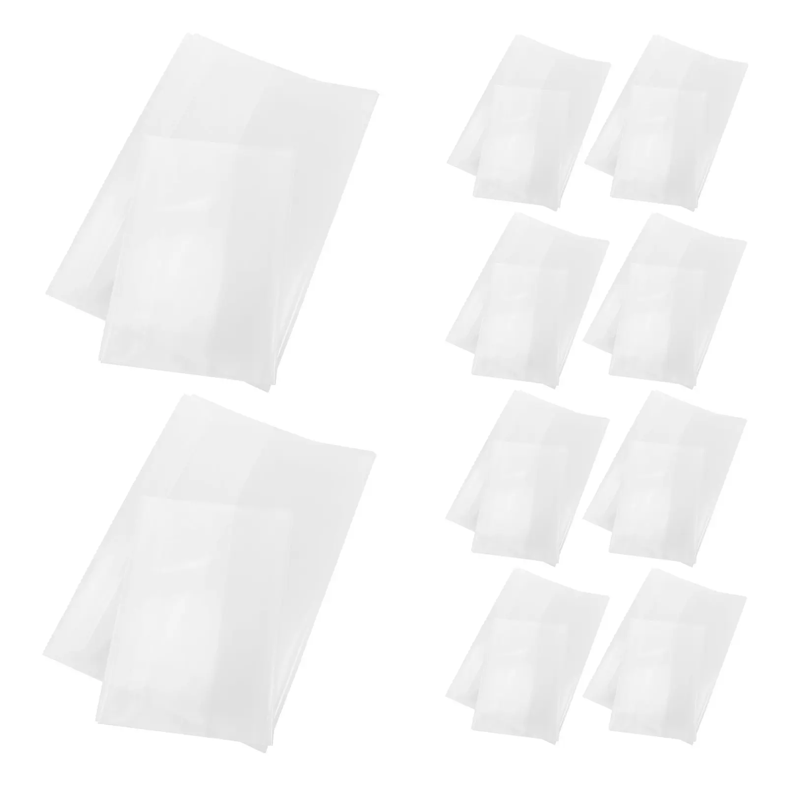 20Pcs Clear Plastic Book Cover Protector for Hardcover Textbooks Notebook Library School Use Anti-Scratch Transparent Reusable