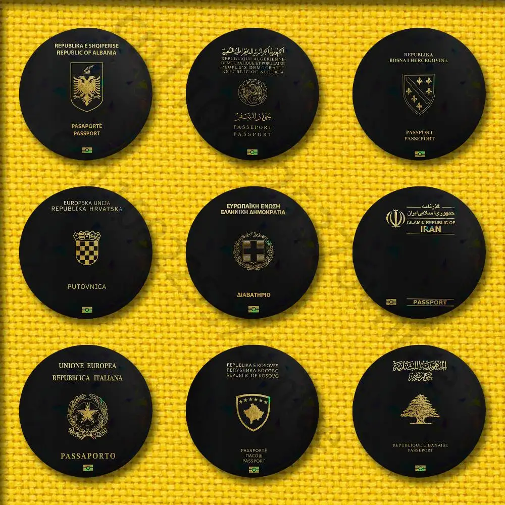 ألبانيا الجزائر البوسنة كرواتيا اليونان إيران إيطاليا كوسوفو لبنان المغرب ساندزاك المملكة العربية السعودية صربيا تونس تركيا شارات مستديرة