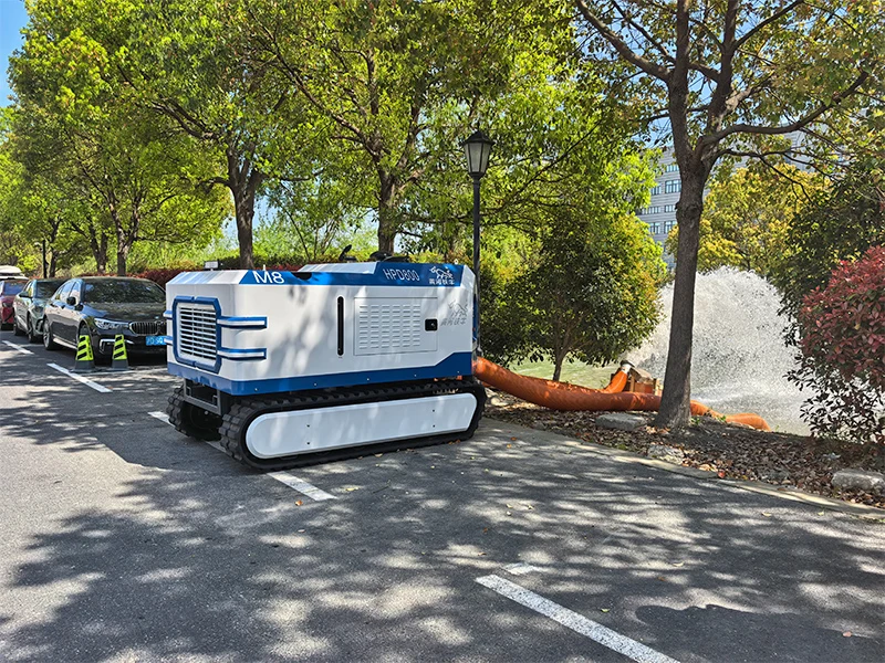 Remote Controlled Dredging Robot Manually Started Mobile Urban Waterlogging Robot Drainage Pump River Dredging Robot for Mexico