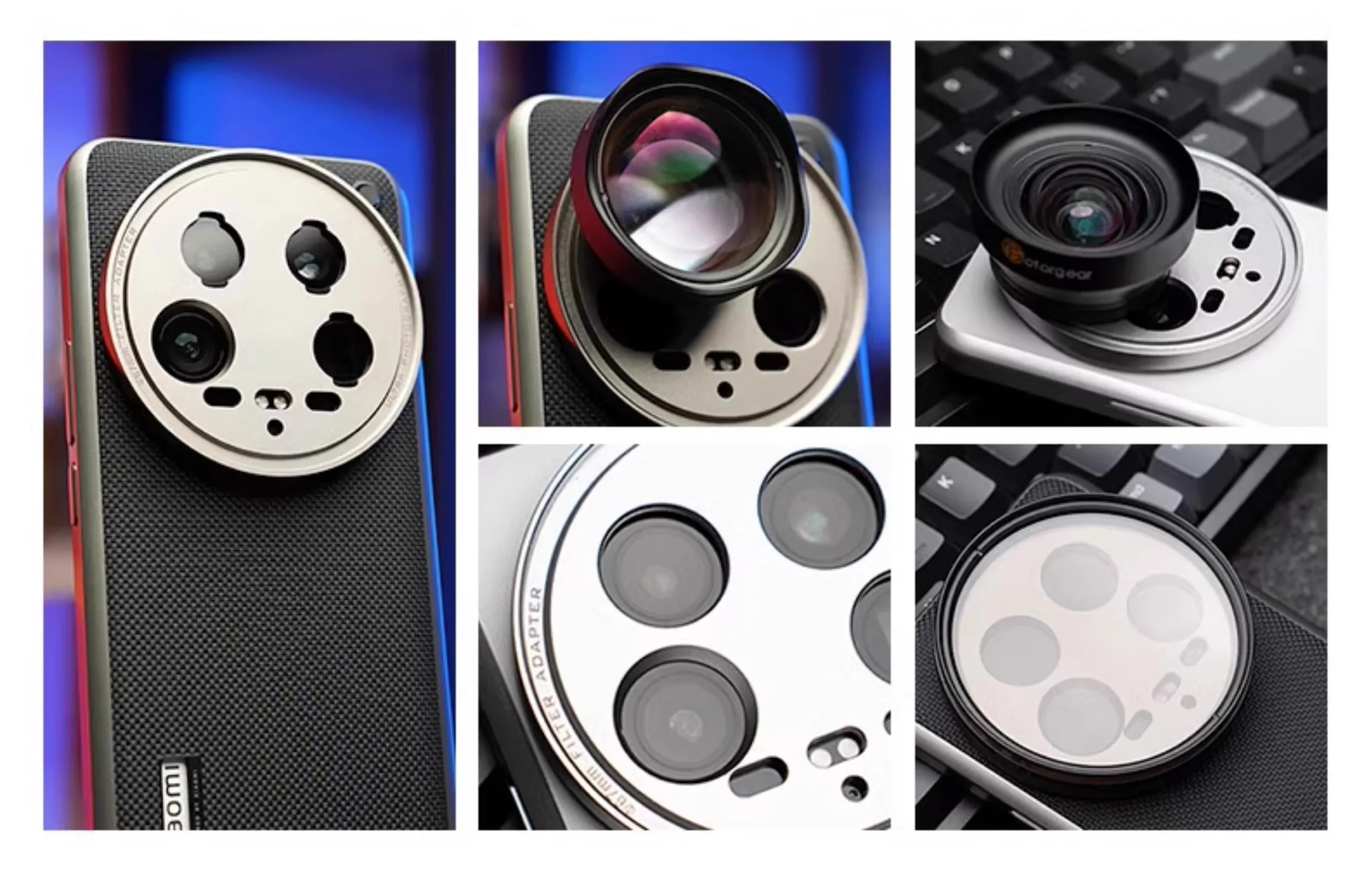 Fotorgear Professional Photography Phone Case for Xiaomi 14 Ultra T mount without Magsafe,compatible w/ 67mm Filter Adapter Ring