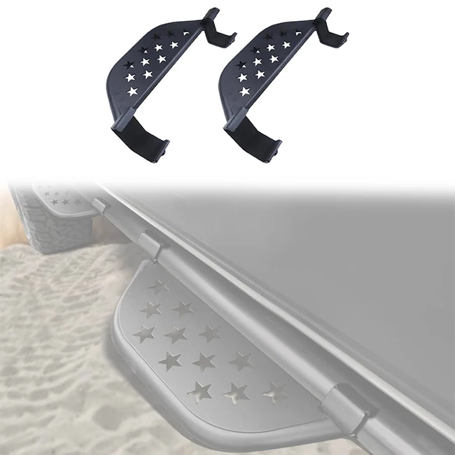 

Black Offroad Steel Running Boards Side Drop Steps Nerf Bars Rail Bars For Ford Bronco 2021 2022 2023 2024 2/4 Door