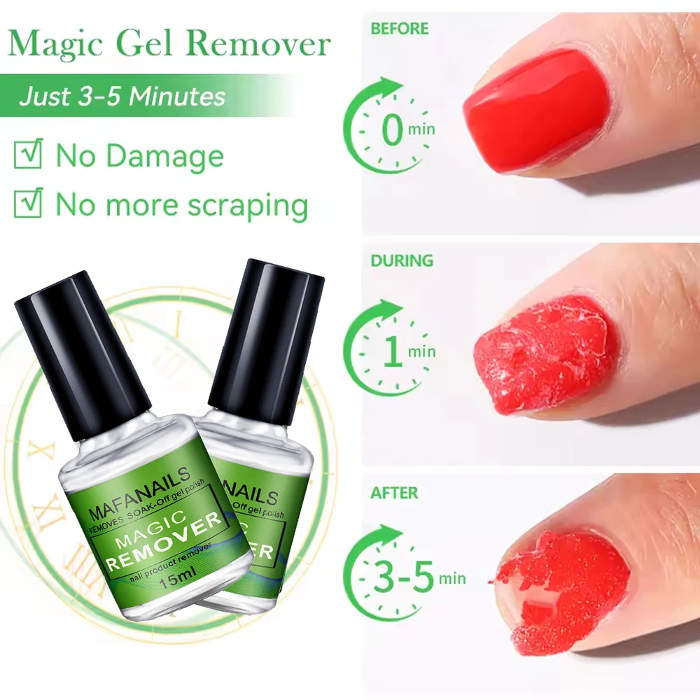 15ml/Flasche profession elle nicht reizende Nagelent ferner politur 3 Minuten schnell einweichen und leicht entfernen Gel politur 0,5 fl. oz