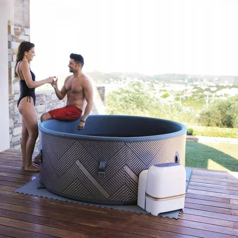 Indoor Hot Tube Portable Air Bubble Massage DWF Inflatable Hot Tub for 2 4 6 Person Outdoor Spa