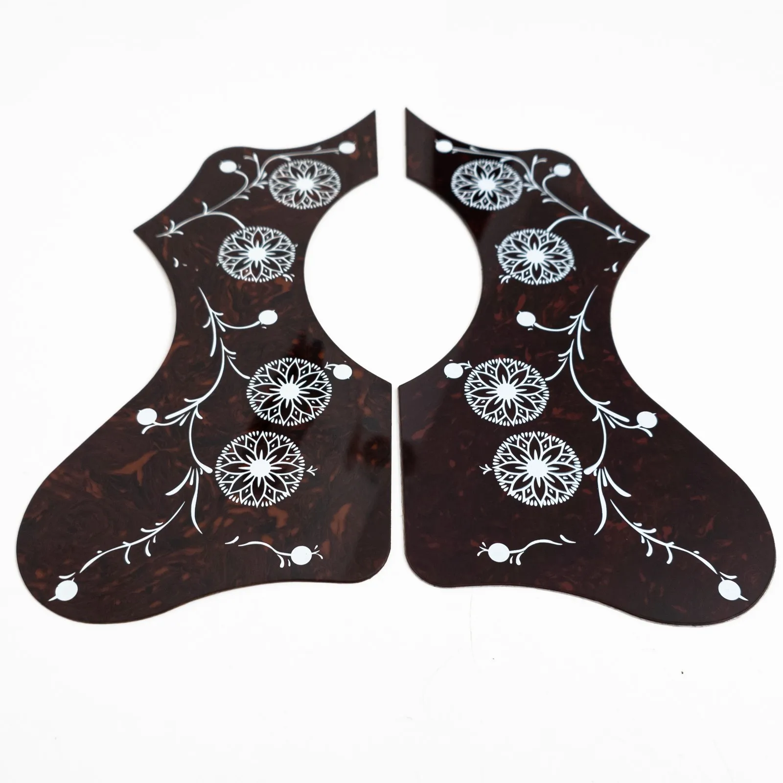 Acoustic Guitar Pickguard Thin Tortoise Floral Design For EJ200 Self Adhesive Scratch Plate Jumbo Guitar Left Right or Full Set