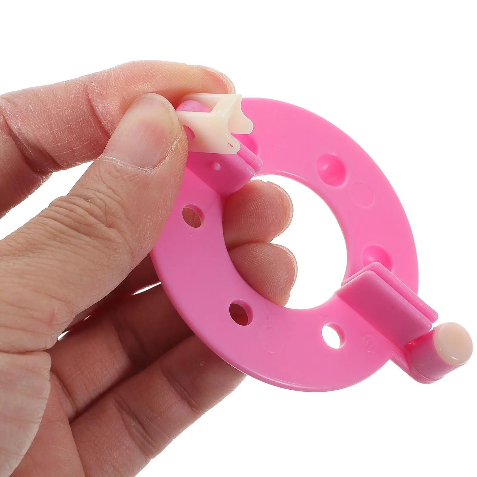 8pcs Pom Pom Maker Set 4 Sizes DIY Craft Tool ABS POM Resin Random Color Easy Use Yarn String Scissors Projects