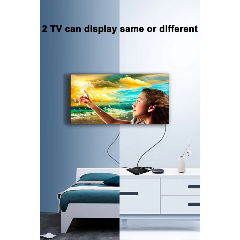 8K 60 هرتز HDMI مصفوفة 4x2 4K 120 هرتز HDR HDMI 2.1 محول الفيديو الفاصل محول 4 في 2 خارج لكاميرا PS4 PS5 الكمبيوتر إلى جهاز عرض التلفزيون #6