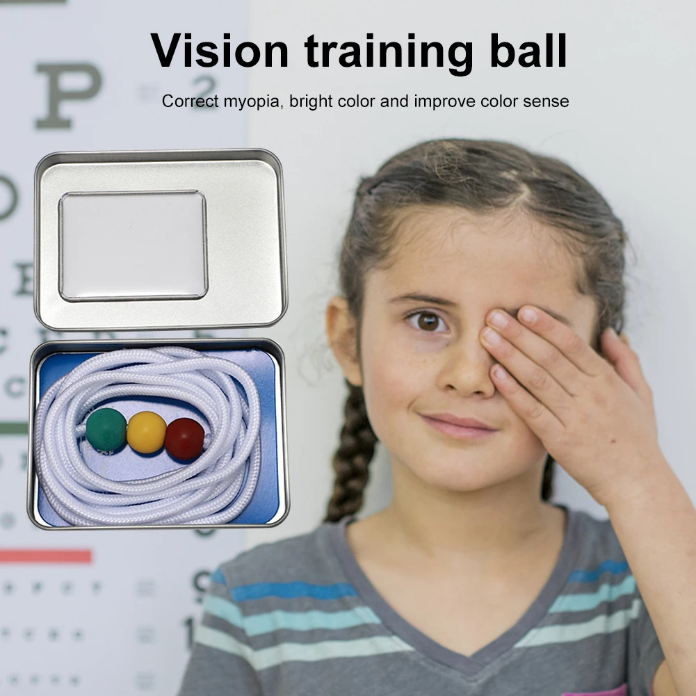 Brock String 9 Foot with 3 Beads Vision Convergence Insufficiency Training Tool Vision Training String Sports Eye Sight Train